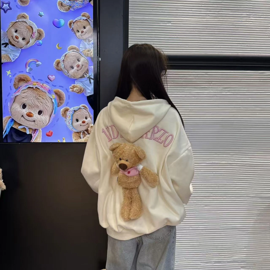 小熊休闲卫衣男女同款