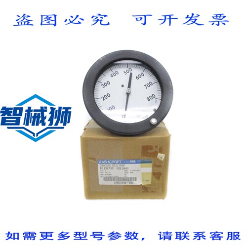 现货供应 ASHCROFT 601377SS02B8000-800PSI NSMP