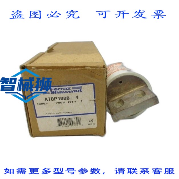 原装供应 FERRAZ SHAWMUT A70P1000-4 700VAC 1000A NSMP