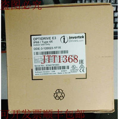原装供应INVERTEK OPTIDRIVE NEMA 4X ODE-3-120023-1F1X 230V 1P