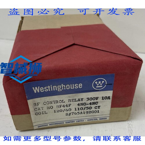 原装供应 控制继电器 BF44F 765A192G01 4常开-4常闭 300V 10A 12