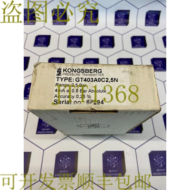 原装供应康士伯 GT403A0C2.5N 压力初始