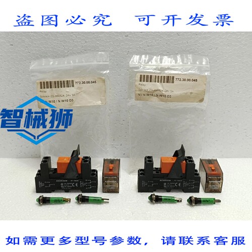 原装供应 2 个 SCHRACK ZG 460 524 24VAC 继电器，带 RT 78625