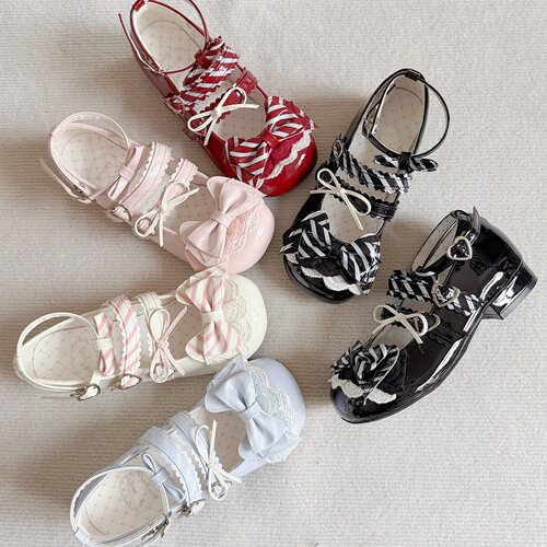 原创正品低跟洛丽塔jk少女小皮鞋