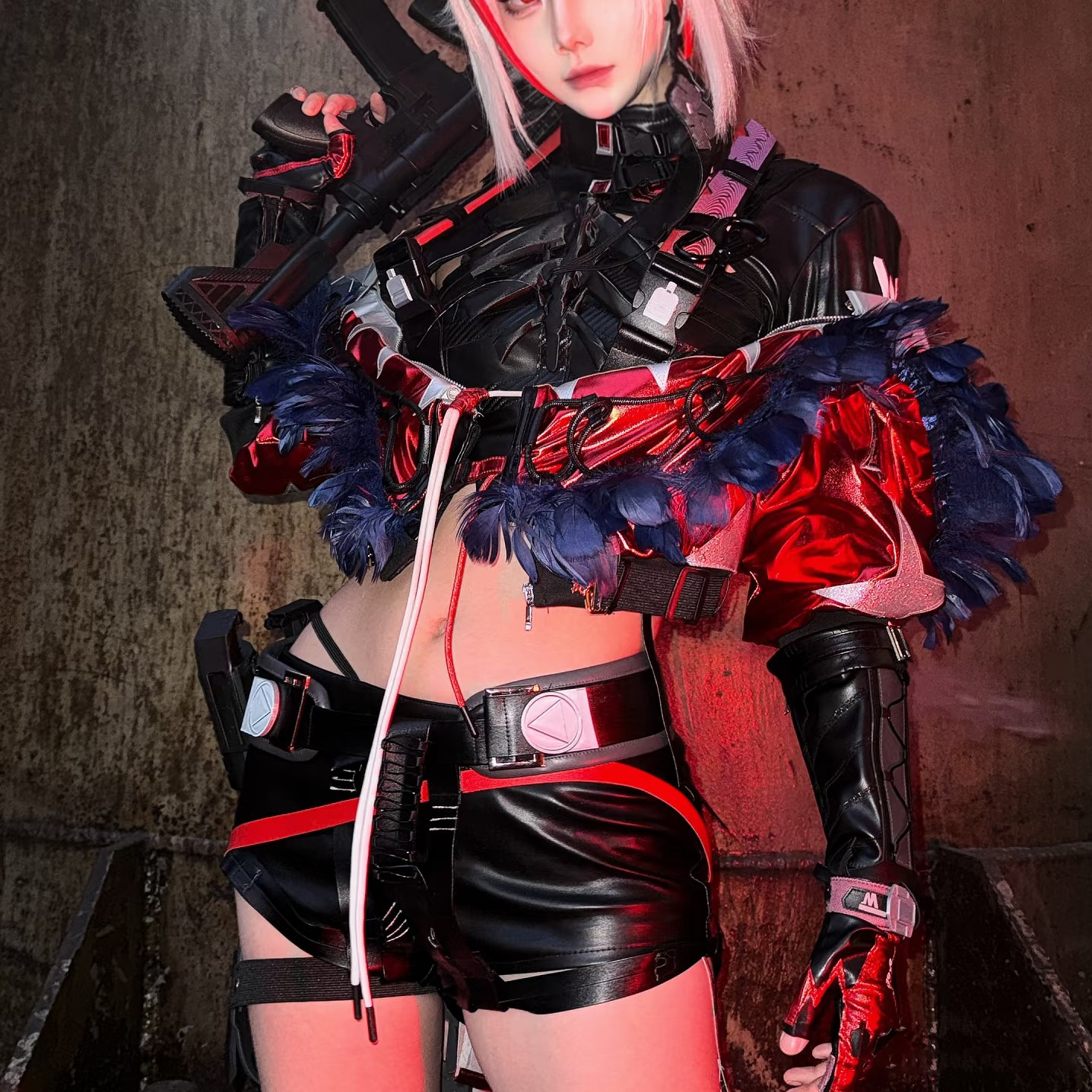 麦晓雯联动明日方舟w维什戴尔c服