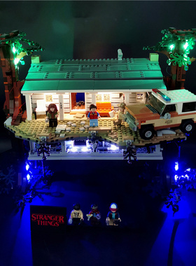 LP积木灯饰 适用75810怪奇物语颠倒世界 LED遥控灯光灯饰积木配件