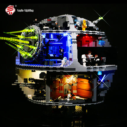 Lepin Lighting积木灯饰 适用10188星战系列 死星3LED灯具发光