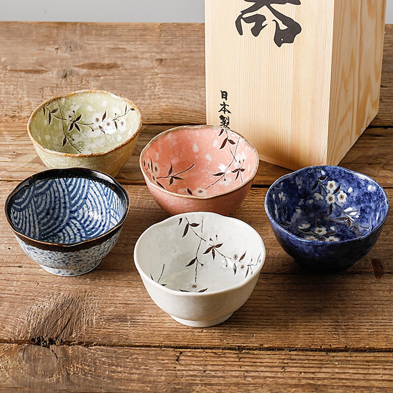 礼品碗进口陶瓷樱花乔迁日式餐具