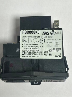 PE0SSSSX0 原装现货 Corcom 滤波模块 10A 250V 带开关 TE/泰科