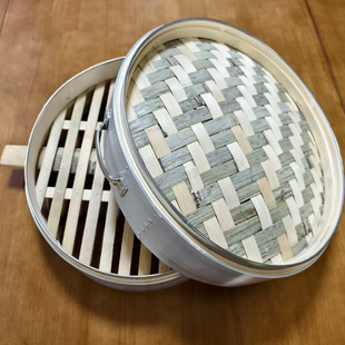 大蒸笼商用 铝合金包边蒸笼 蒸笼竹制大号手工蒸格蒸包子馒头包邮