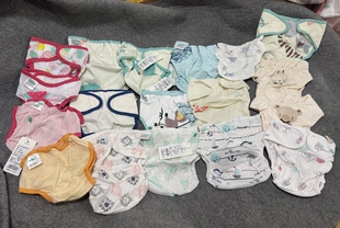防水新生婴儿布尿裤 外贸原单春秋宝宝纯棉尿布裤 隔尿裤