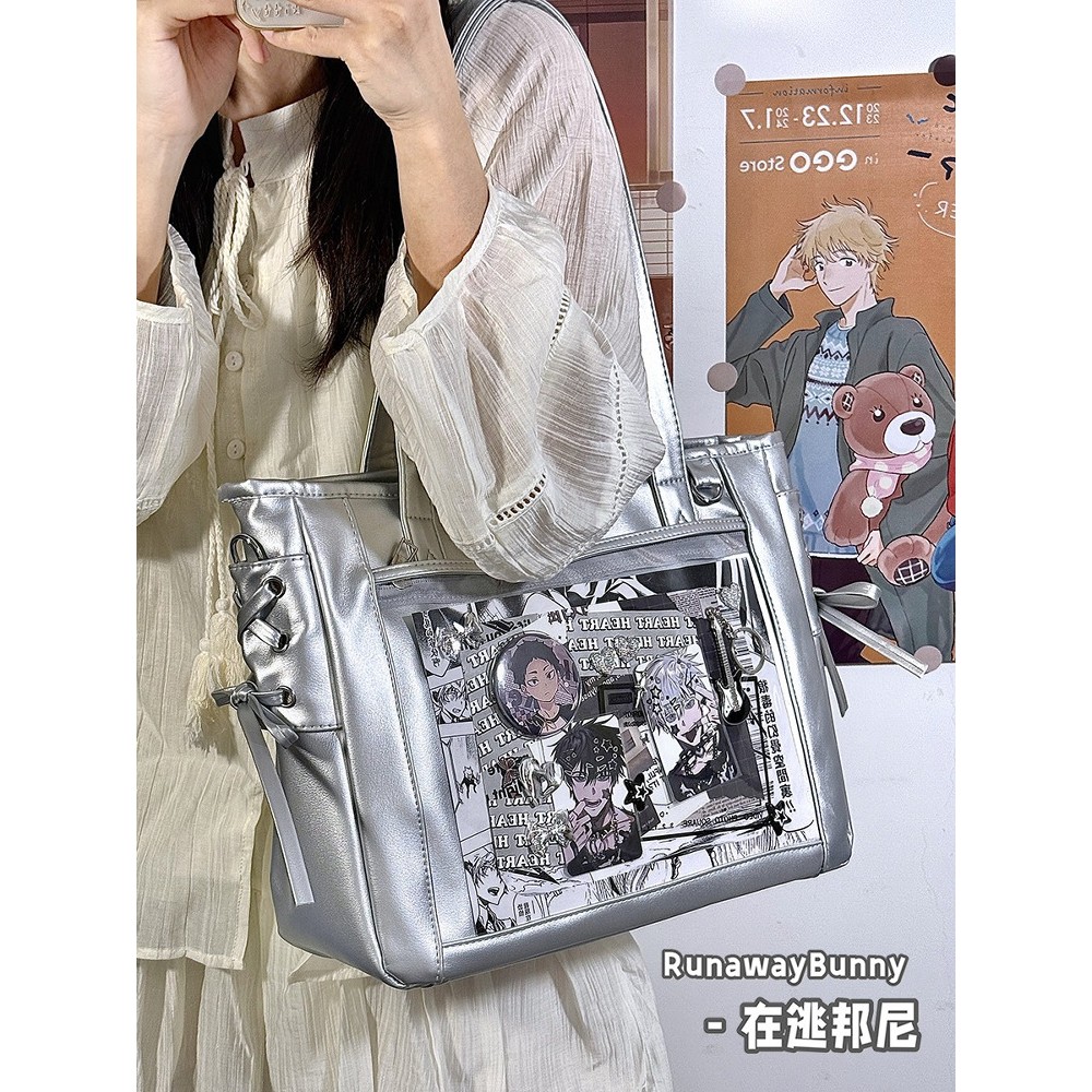 原创日系二次元丝带痛包日常通勤百搭娃包学生10cm娃单肩斜挎包女