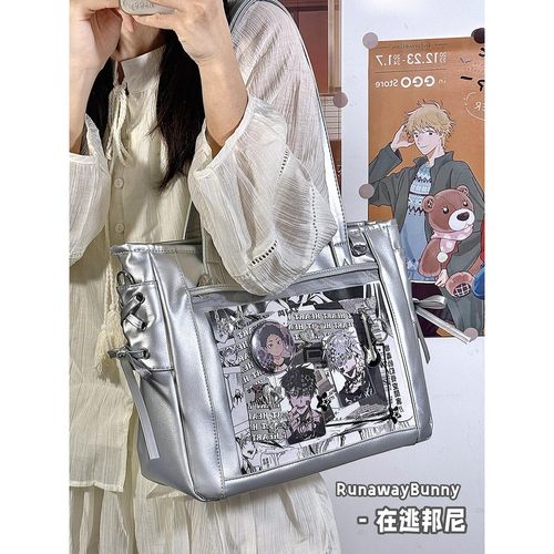 原创日系二次元丝带痛包日常通勤百搭娃包学生10cm娃单肩斜挎包女