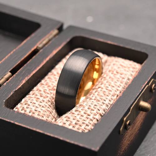 7MM tungsten carbide ring for man anillos bague homme