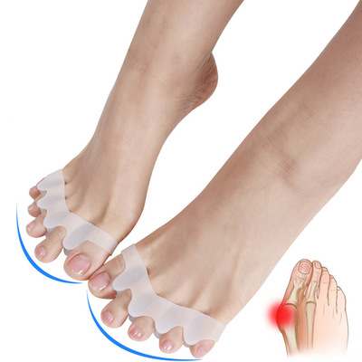 New 1Pair Toe Corrector Toe Protector Silicone Bunion Thumb