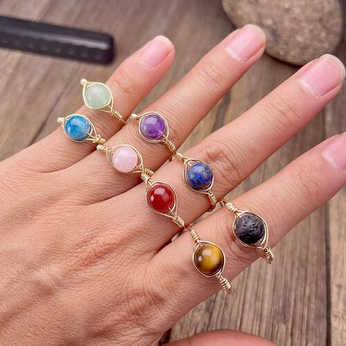 Dainty Friendship Copper Plated With 14K Gold Wire Wrapped