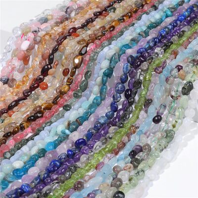 Polished Irregular Stone Nugget Beads Natural Agates Oval
