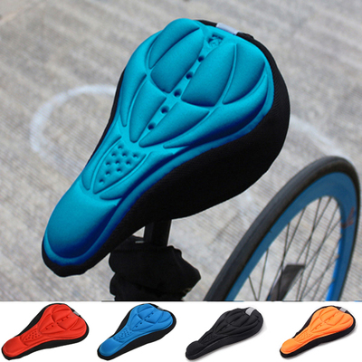 Bicycle Saddle 3D Soft Seat Cover Gel Silicone Cushion Cycl