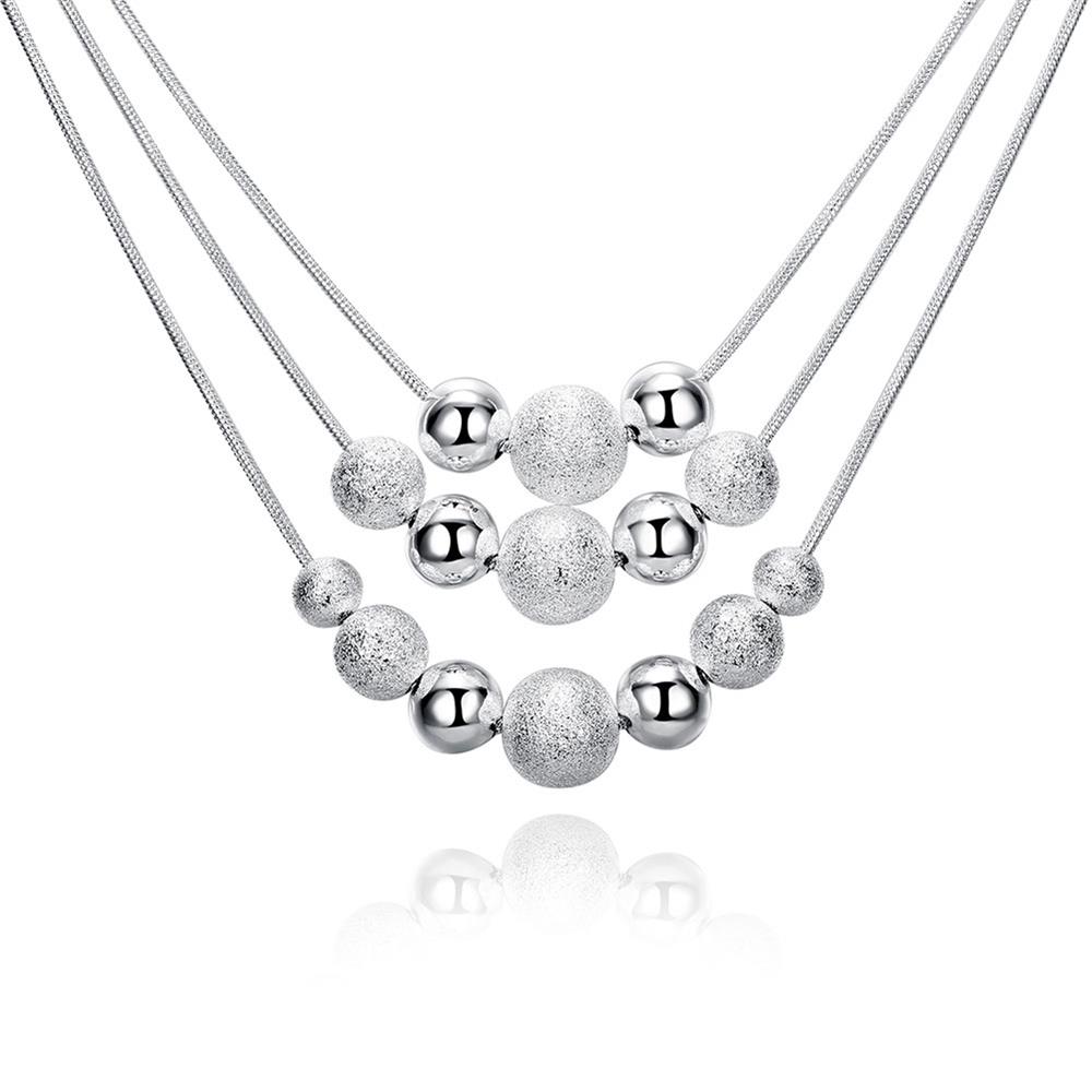 Hyperbole Design Silver Plated Necklace For Women Classic