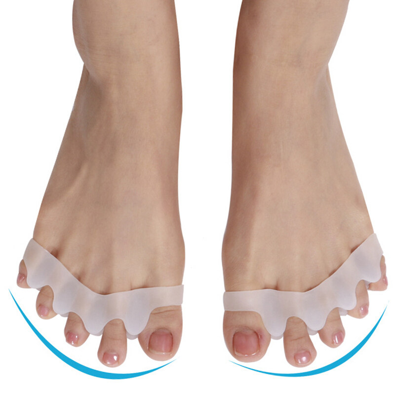 NEW 1PAIR TOE CORRECTOR TOE PROTECTOR SILICONE BUNION THUMB