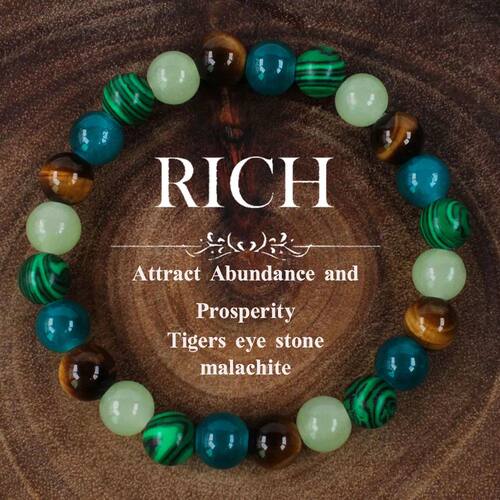 rich money bracelet women tiki Bohemian?Natural stone Tiger