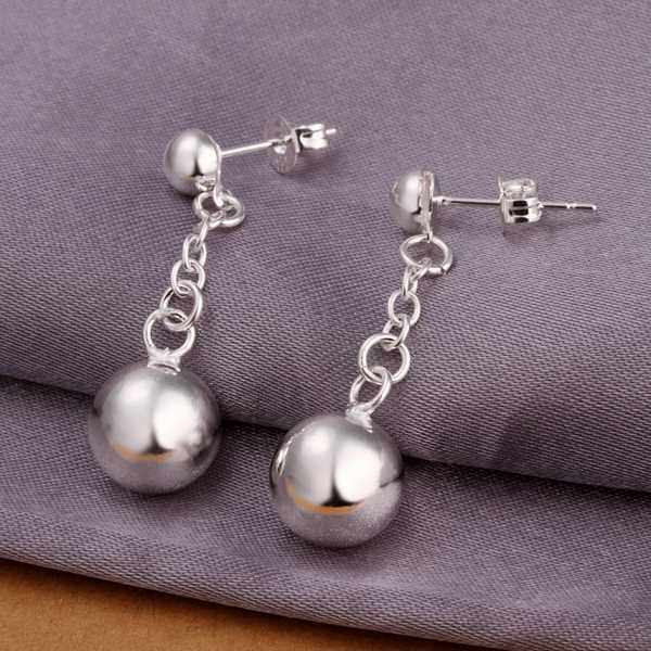 Silver Plated Earrings Ornaments For Women Fashion Chain