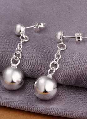Silver Plated Earrings Ornaments For Women Fashion Chain