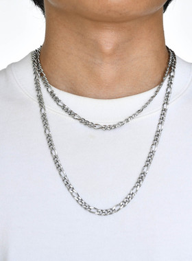 Figaro Chain Necklace for men Stainless Steel Classic Punk