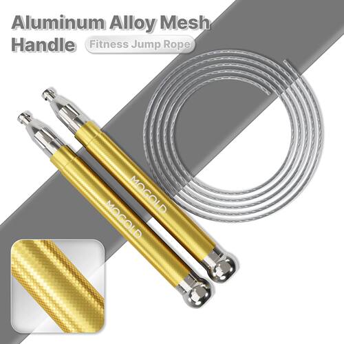 Aluminum Alloy Skipping Rope, Double Bearing Design,