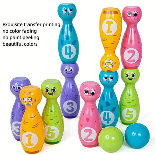 Baby Cartoon Bowling Set Education Toys For Kid Toddlers