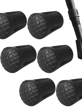 New 6Pcs/set Nordic Walking Pole Stick End Trekking Pole Tip