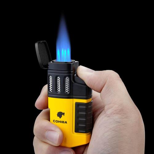 2024Cohiba Cigar Cigarette Tobacco Lighter 4 Torch Jet Flame