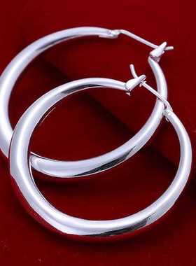 Silver Color Earrings Ornaments For Women Three-dimensional