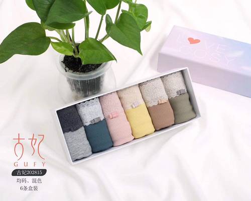 莫代尔女士盒装条纹蝴蝶结三角裤