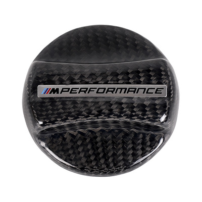 适用宝马碳纤维油箱盖MPerformance油箱警示燃油盖装饰贴改装跨境