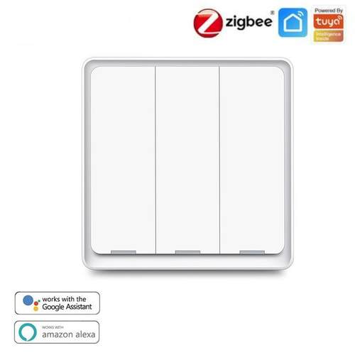 ZP涂鸦智能zigbee开关一四键zigbee场景随意贴开关无线场景开关aZ