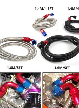 DQ汽车油管改装配件黑色编织1.6米 1.4米AN10油管接头组合套装aZ