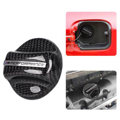 KD适用宝马碳纤维油箱盖MPerformance油箱警示燃油盖装饰贴改装aZ