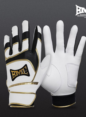 BMC 2025款 打击手套 棒球 垒球 羊皮手套 黑色 现货 可刺绣