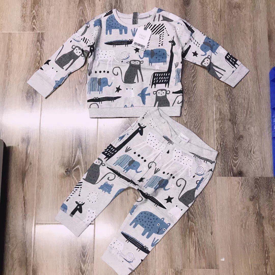 现货英国NEXT纯棉男宝宝加绒卫衣套衫运动裤子大屁屁裤婴儿套装,童装/婴儿装/亲子装,家居服套装,淘宝优惠券,粉丝福利购,淘宝优惠卷