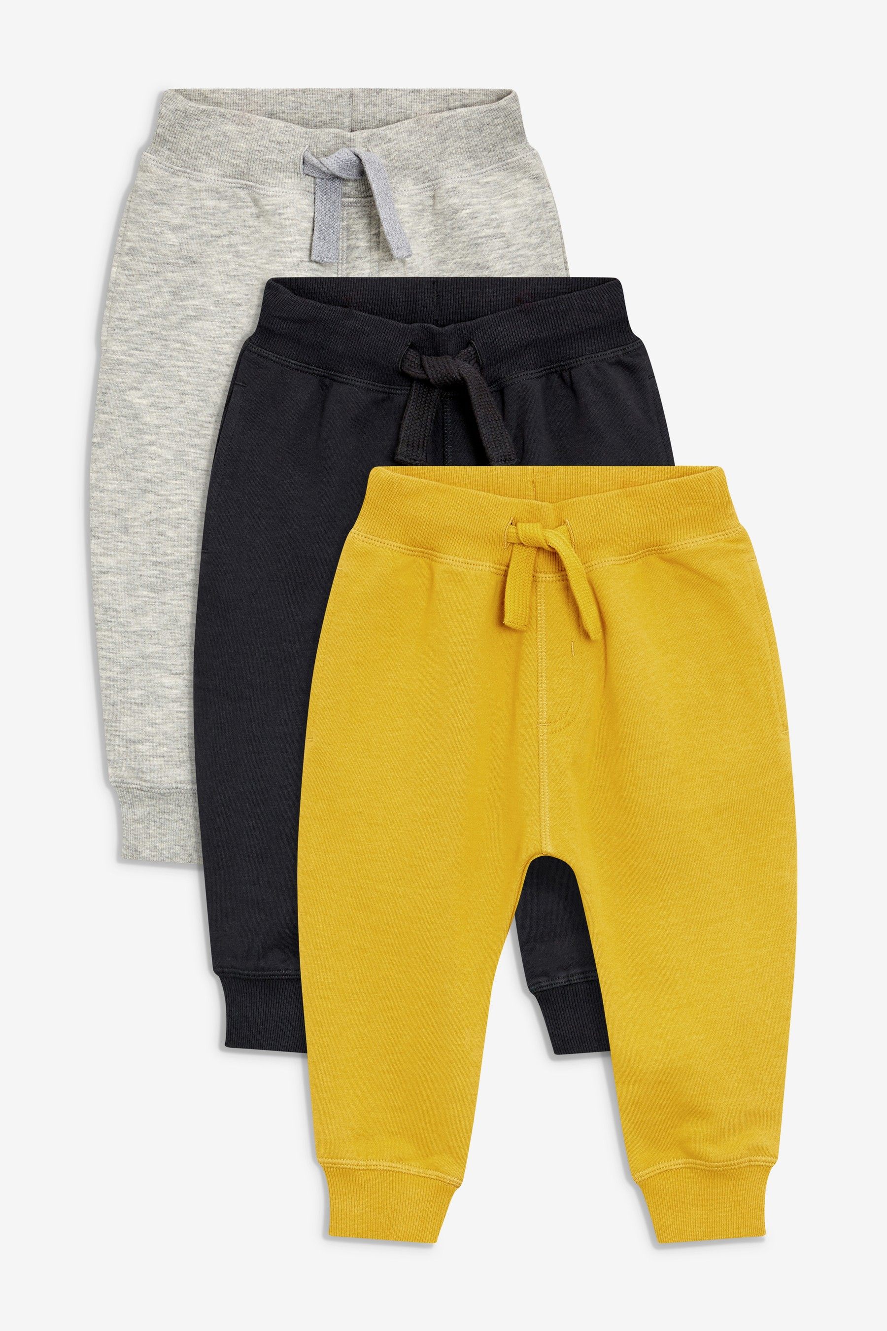 现货英国NEXT童装男童男宝宝土黃色灰色黑色休闲加绒运动裤长裤子