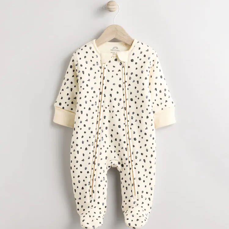 现货英国next童装进口新生婴儿男女宝宝秋冬可爱夹棉连体棉服外套