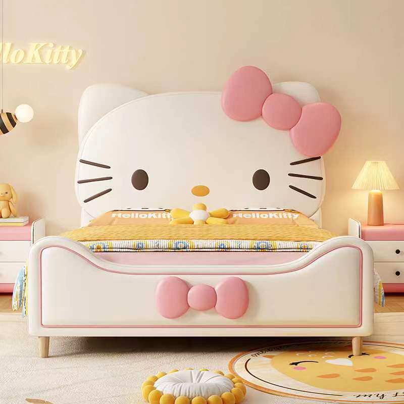 hellokitty儿童床悬浮床女孩公主床卧室小户型1米5儿童房单人床