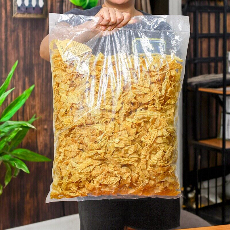 东北大豆皮丝豆腐皮干货人造肉豆制品腐竹凉拌菜素食非无盐干豆皮