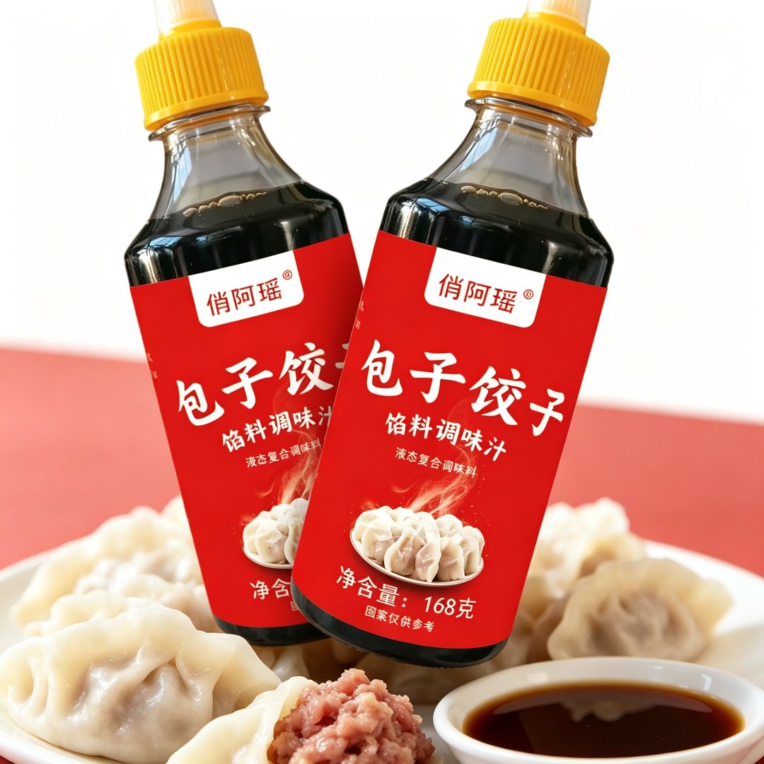 精选【2瓶】包子饺子馅料调味汁家用馄饨馅饼调味料汁酱汁提鲜料