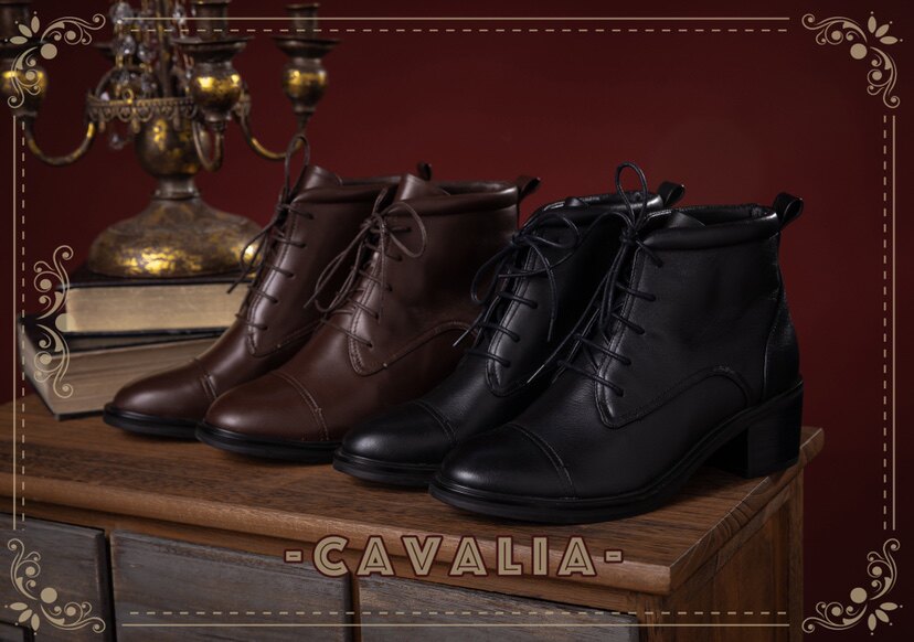 【小姑娘lolita】卡瓦里娅骑士靴精工真皮现货