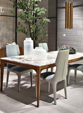 Giorgetti天然大理石餐桌Natural marble long dining table 浙江