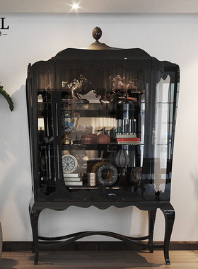 Boca do lobo家具轻奢古典现代实木玻璃展示柜1:1定制