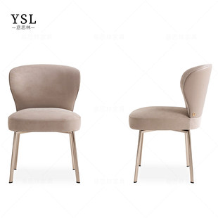 Fendi芬迪餐椅意式 简约现代真皮椅子高端家具浙江工厂定制