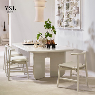 Dining Style Table北京定制 Creamy Meridiani奶油风餐桌Simple